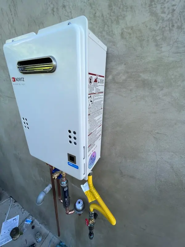 Tankless water heater installation for Walnut Acres homes